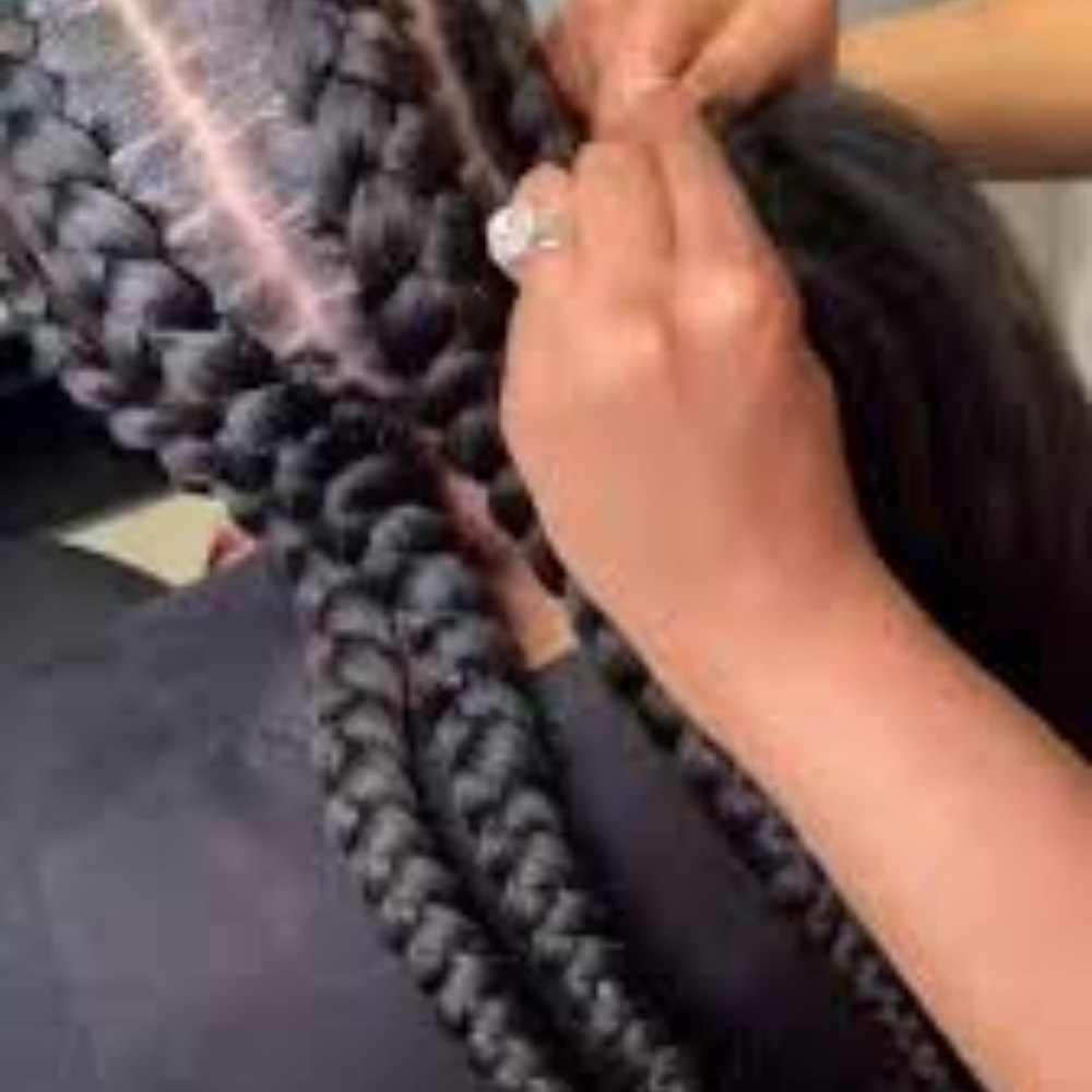 Feed In Braids (2 to 10 straight back braids)