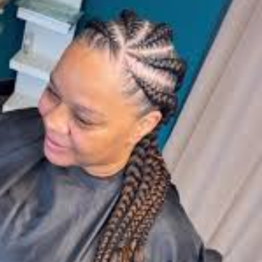 Feed In Braids (2 to 10 straight back braids)