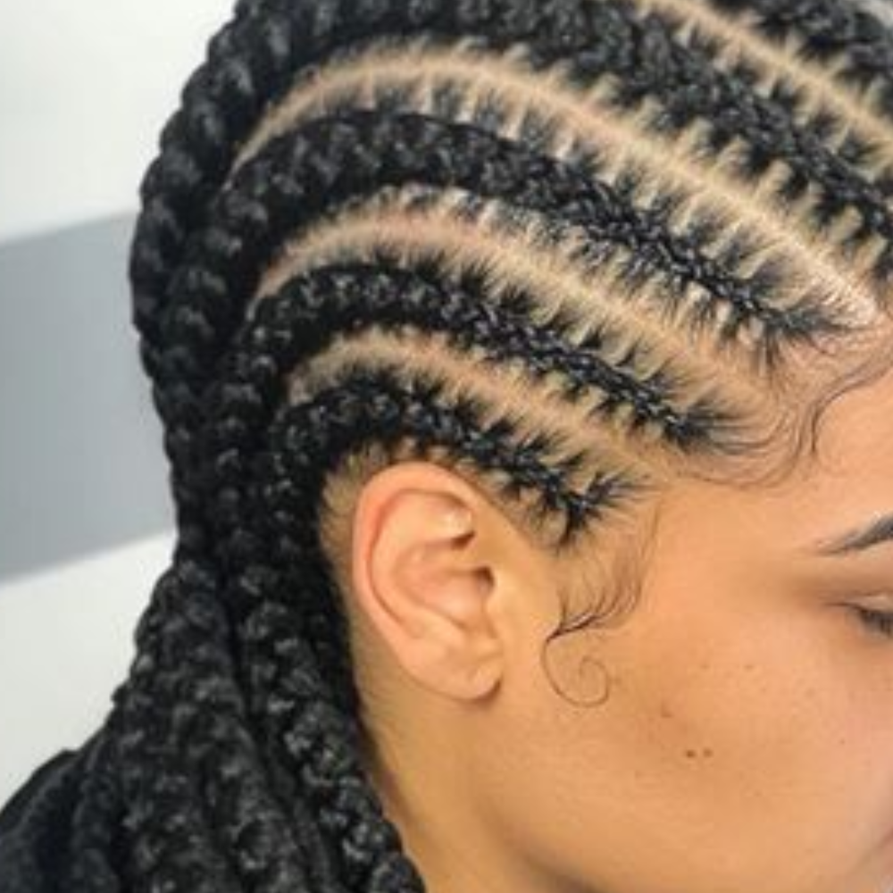 Feed In Braids (2 to 10 straight back braids)